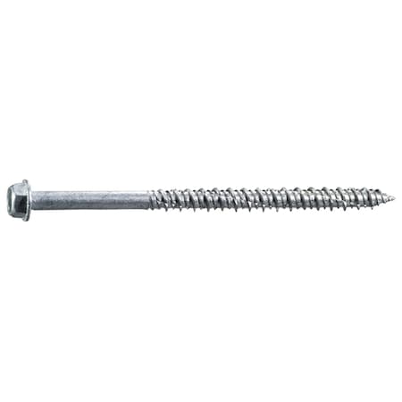 Masonry Screw, 1/4 Dia., Hex, 4 In L, 410 Stainless Steel 50 PK